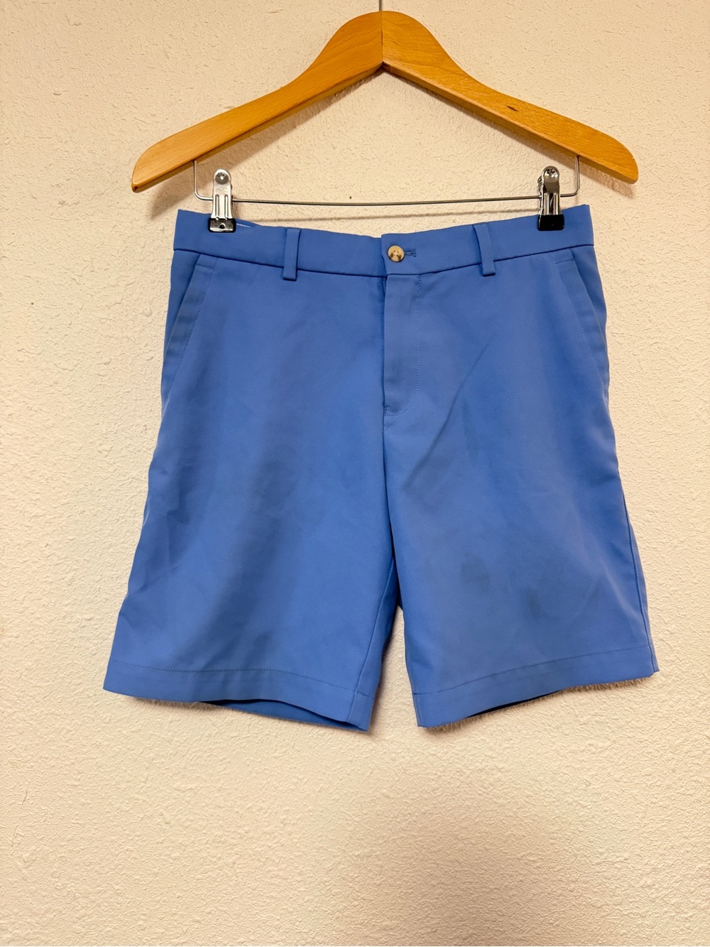 Peter Millar Blue Boys Golf Flat-Front Shorts XL 13-14